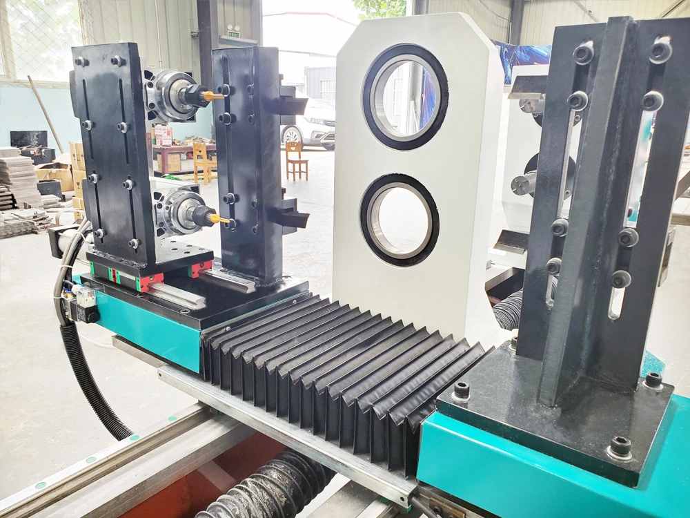 2-Station CNC Woodworking Lathe with Turning and Carving 2-Station CNC Woodworking Lathe with Turning and Carving