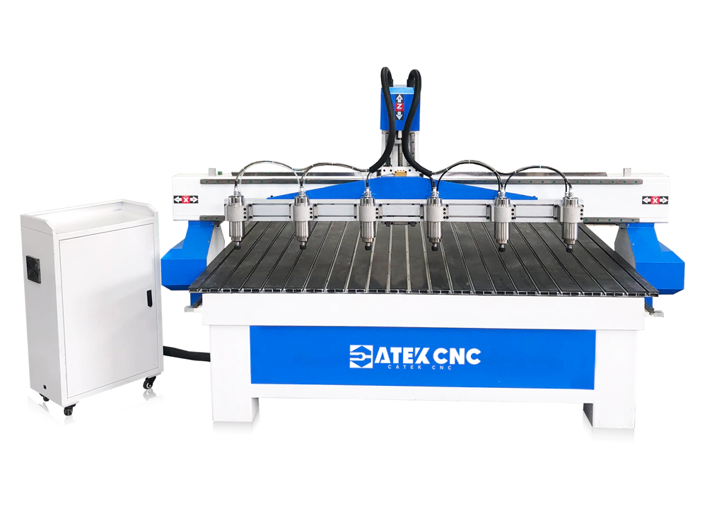 Multi-Head CNC Engraving Machine for Engraving of Multiple Wood Panels Multi-Head CNC Engraving Machine for Engraving of Multiple Wood Panels