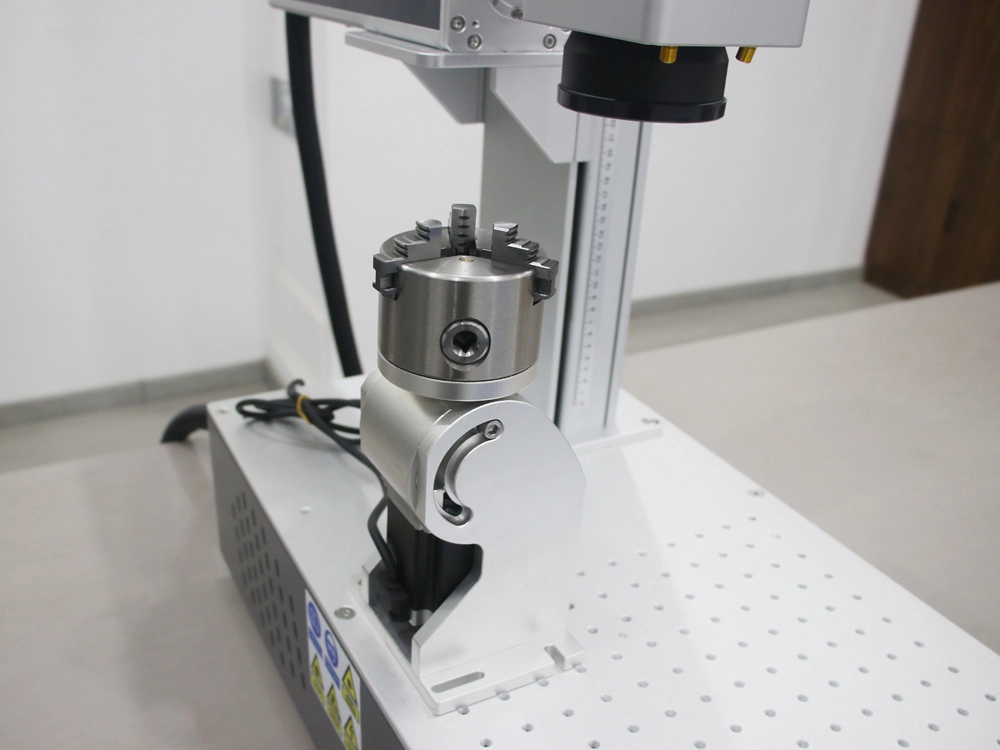 Desktop Fiber Laser Marker with 3D Rotary Device Desktop Fiber Laser Marker with 3D Rotary Device