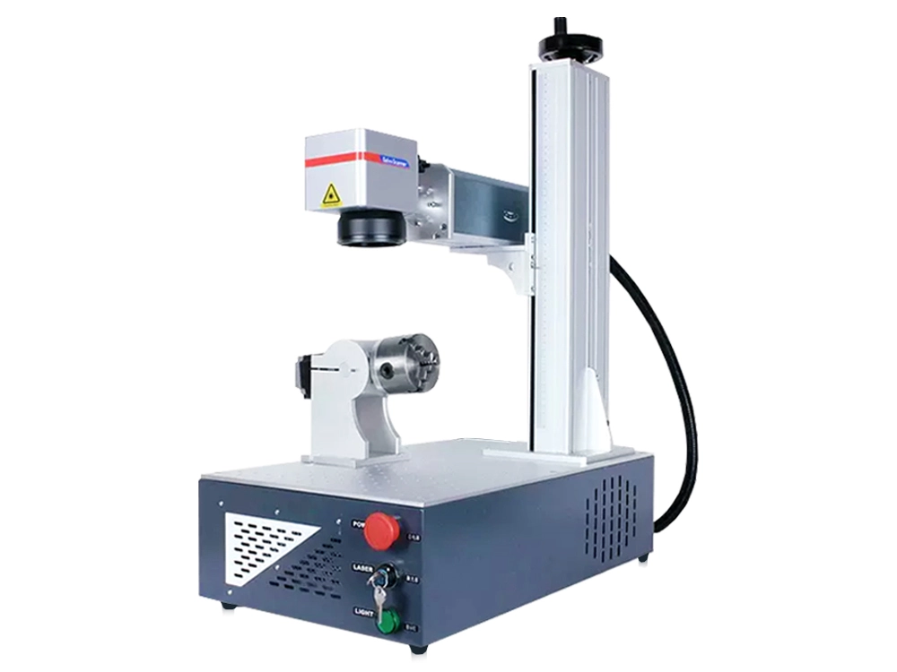 Desktop Fiber Laser Marker with Rotary Device Desktop Fiber Laser Marker with Rotary Device