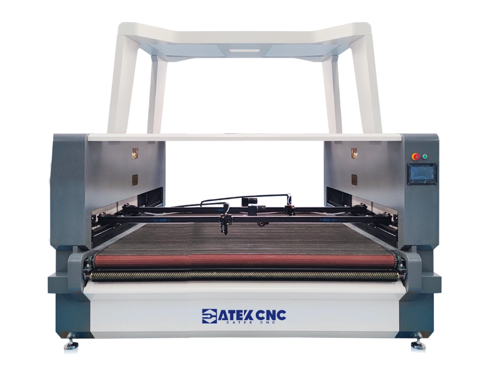 6x5ft CO2 Laser Fabric Cutter with Vision and Conveyor for Assembly Line 6x5ft CO2 Laser Fabric Cutter with Vision and Conveyor for Assembly Line