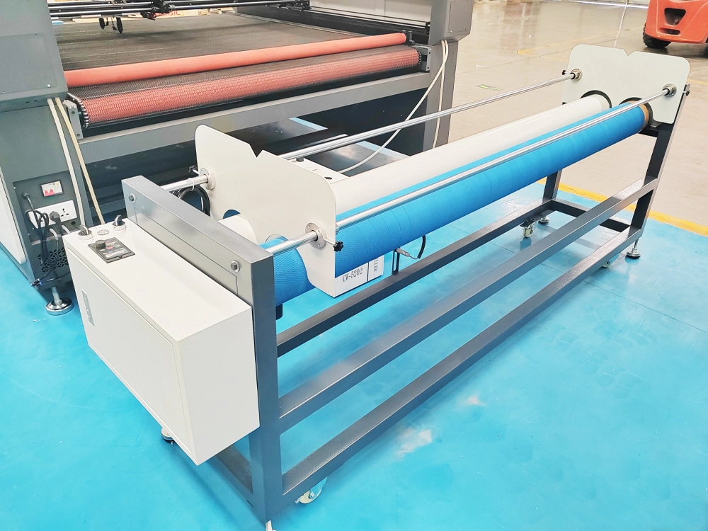 6x5ft CO2 Laser Fabric Cutter with Vision and Conveyor for Assembly Line 6x5ft CO2 Laser Fabric Cutter with Vision and Conveyor for Assembly Line