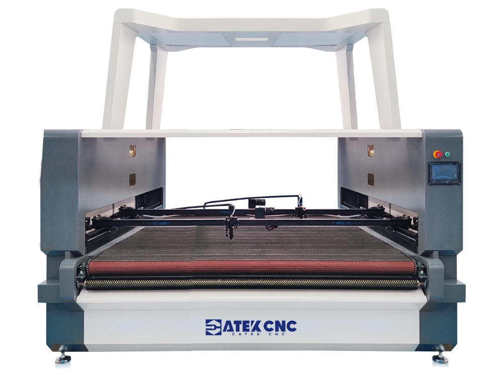 6x5ft CO2 Laser Fabric Cutter with Vision and Conveyor for Assembly Line 6x5ft CO2 Laser Fabric Cutter with Vision and Conveyor for Assembly Line