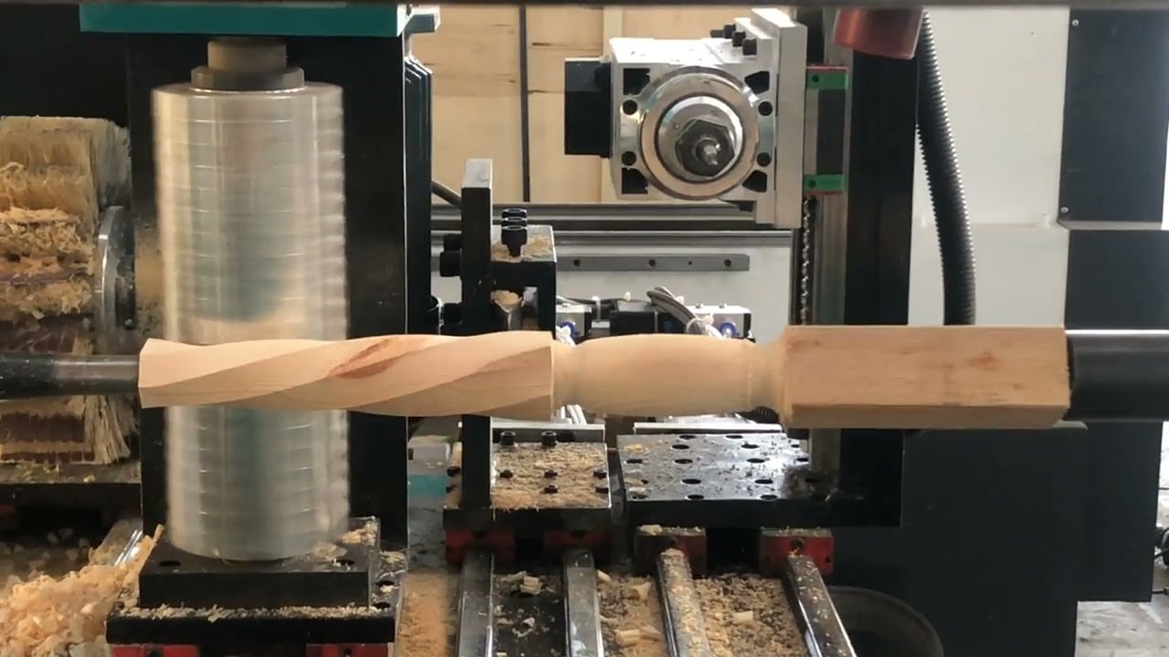 The Most Popular 4-in-1 Turning, Milling and Carving CNC Wood Lathe The Most Popular 4-in-1 Turning, Milling and Carving CNC Wood Lathe