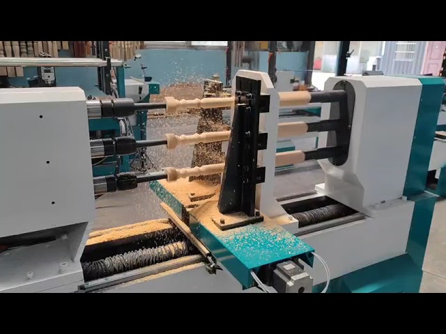 3-Station Baseball Bat Making Machine for Factory Batch Production 3-Station Baseball Bat Making Machine for Factory Batch Production