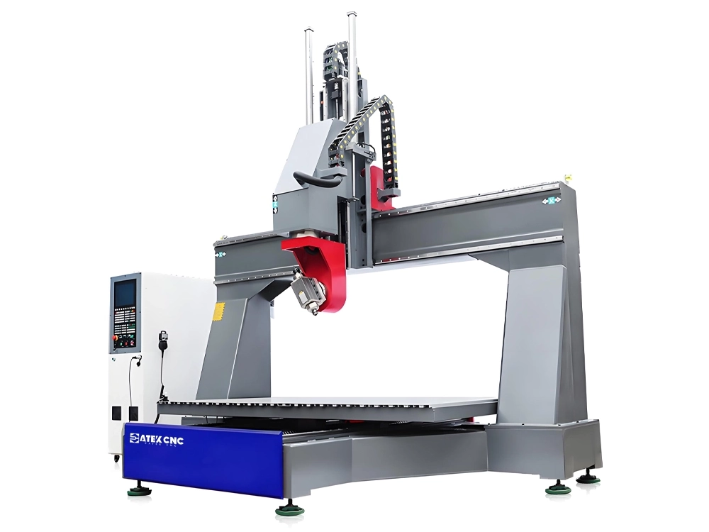 Bridge-Type Five-Axis CNC Router with Movable Tabletop Bridge-Type Five-Axis CNC Router with Movable Tabletop