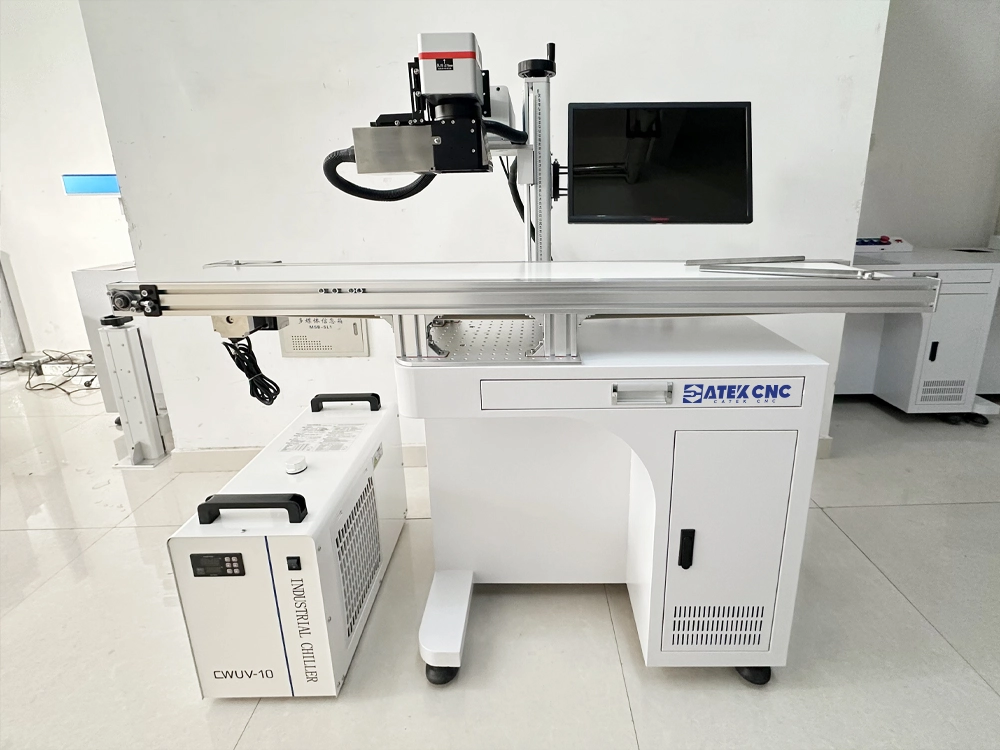 UV Laser Marking Machine with CCD Vision System and Conveyor Belt UV Laser Marking Machine with CCD Vision System and Conveyor Belt