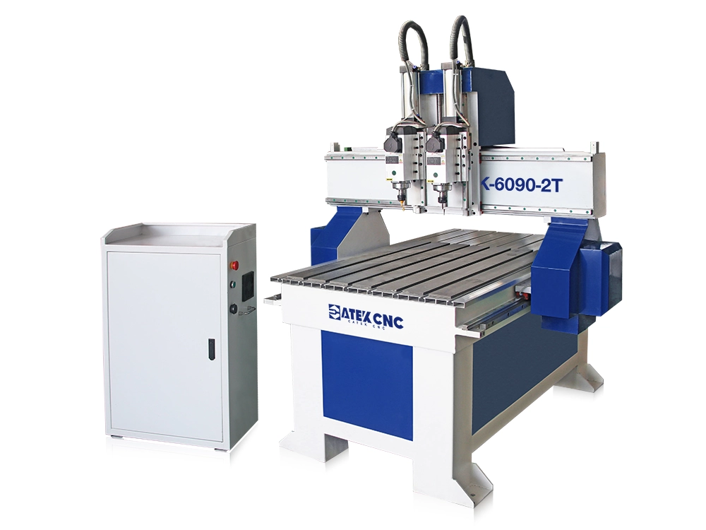 Small Dual-Process CNC Wood Router With Two Switchable Spindles Small Dual-Process CNC Wood Router With Two Switchable Spindles