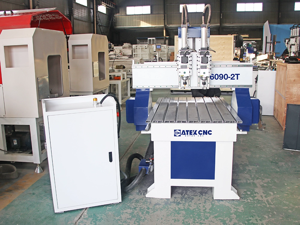 Small Dual-Process CNC Wood Router With Two Switchable Spindles Small Dual-Process CNC Wood Router With Two Switchable Spindles