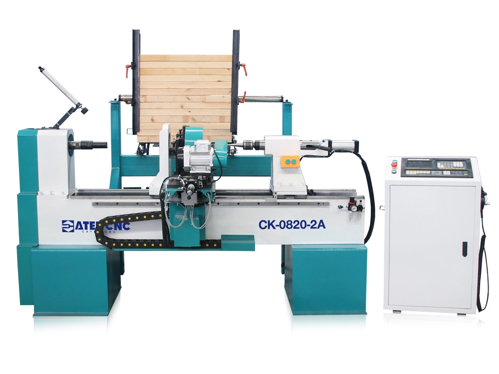 Compact Dual-Tool CNC Wood Lathe with Automatic Feeding Compact Dual-Tool CNC Wood Lathe with Automatic Feeding