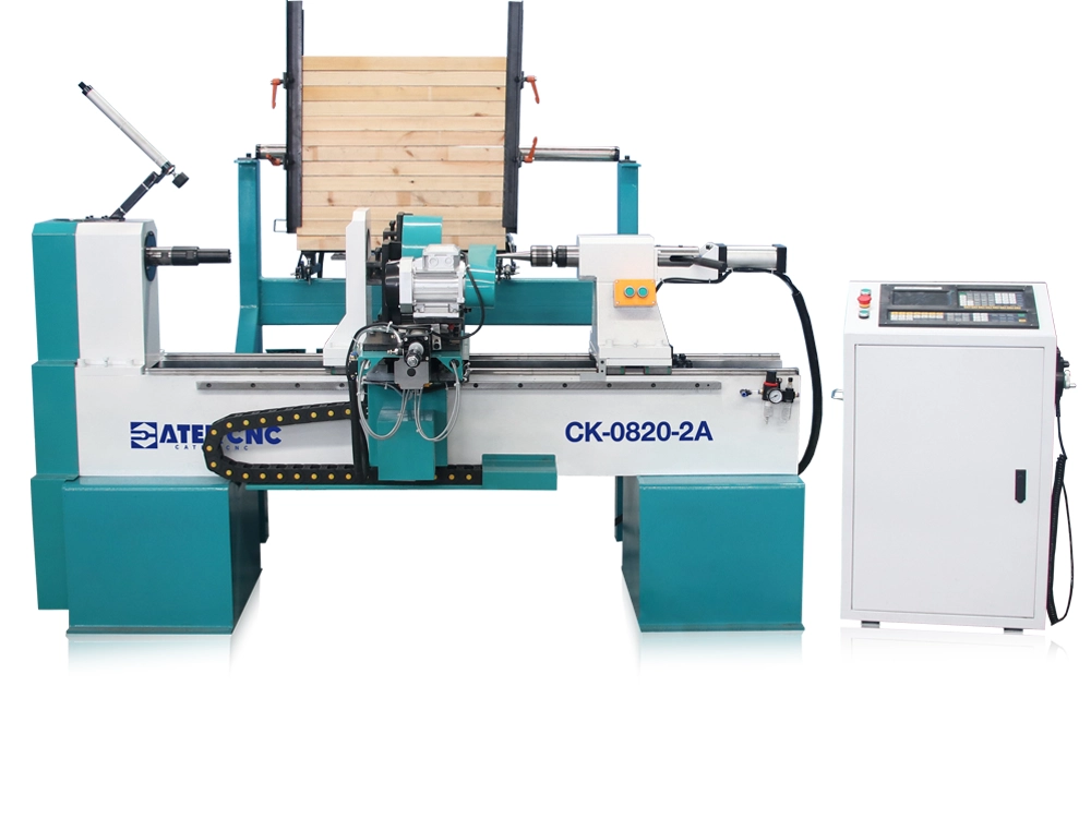 Compact Dual-Tool CNC Wood Lathe with Automatic Feeding Compact Dual-Tool CNC Wood Lathe with Automatic Feeding