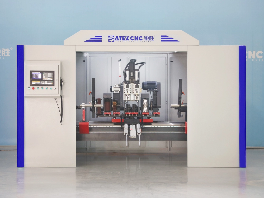 Fully Automatic 9-in-1 CNC Wood Lathe With Safety Enclosure Fully Automatic 9-in-1 CNC Wood Lathe With Safety Enclosure