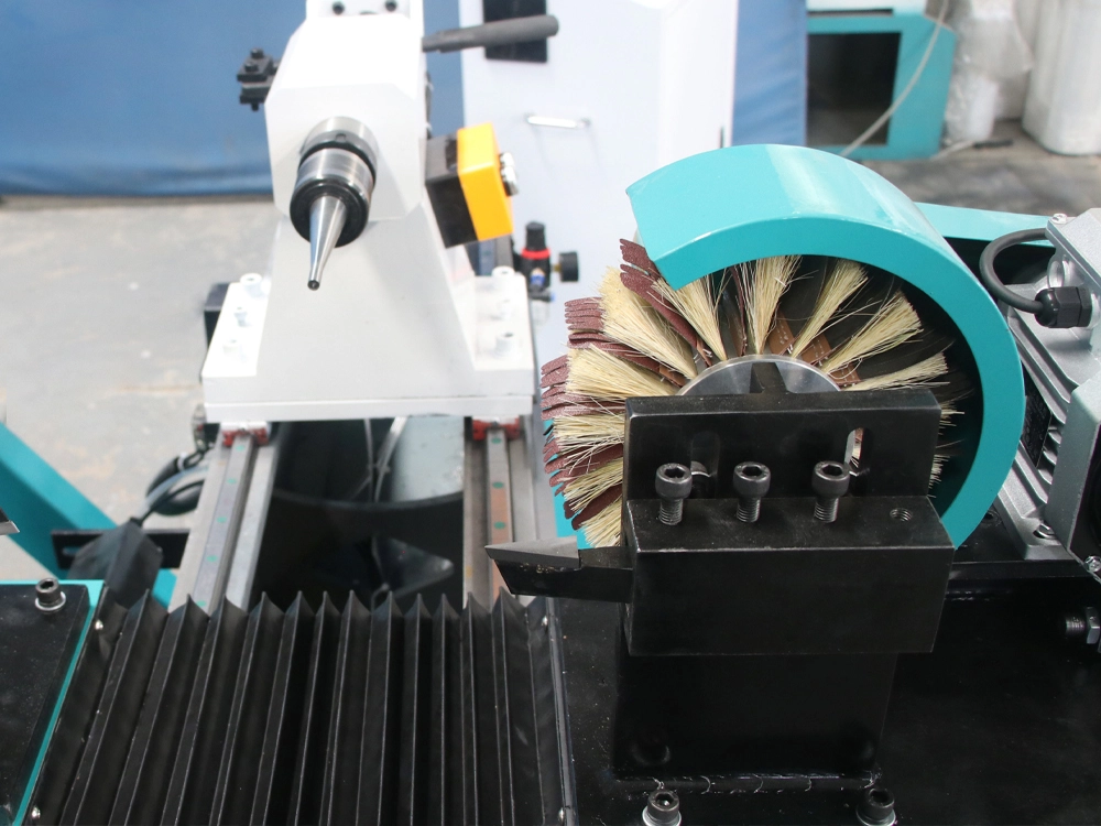 Compact Dual-Tool CNC Wood Lathe with Automatic Feeding Compact Dual-Tool CNC Wood Lathe with Automatic Feeding