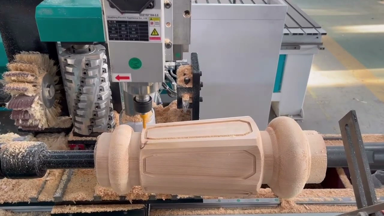Machining Pool Table Legs Using a CNC Wood Lathe