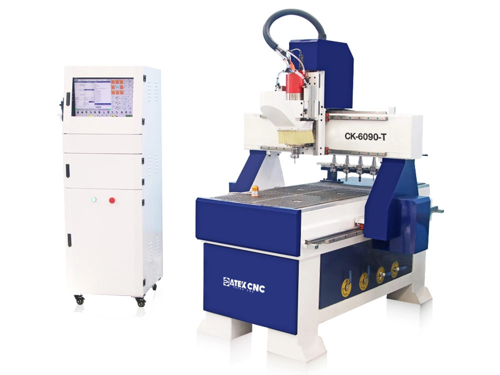 Small Linear ATC CNC Router With Vacuum Adsorption